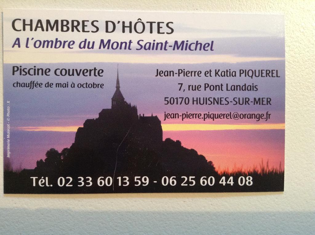 A L'Ombre Du Mont St Michel Hotel Huisnes-sur-Mer Kültér fotó